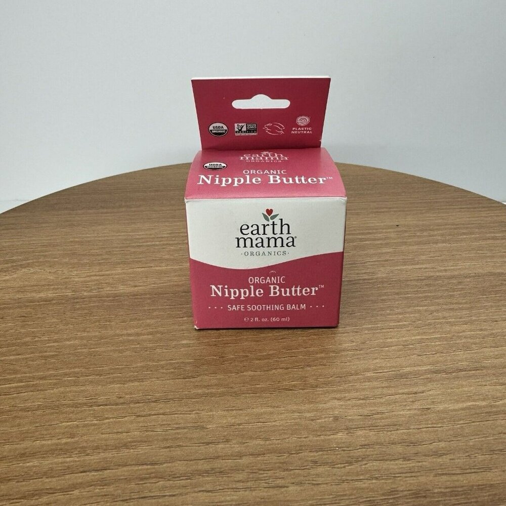 Earth Mama Organic Nipple Butter for Breastfeeding and‎ Dry Skin new